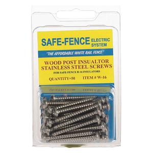 Safe-Fence Wood Post Insulator Stainless Steel Screws  Powerfields